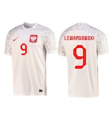 Polen Robert Lewandowski #9 Hjemmebanetrøje VM 2022 Kort ærmer